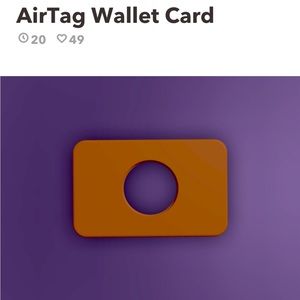 Apple AirTag wallet in any color just message me what color you want